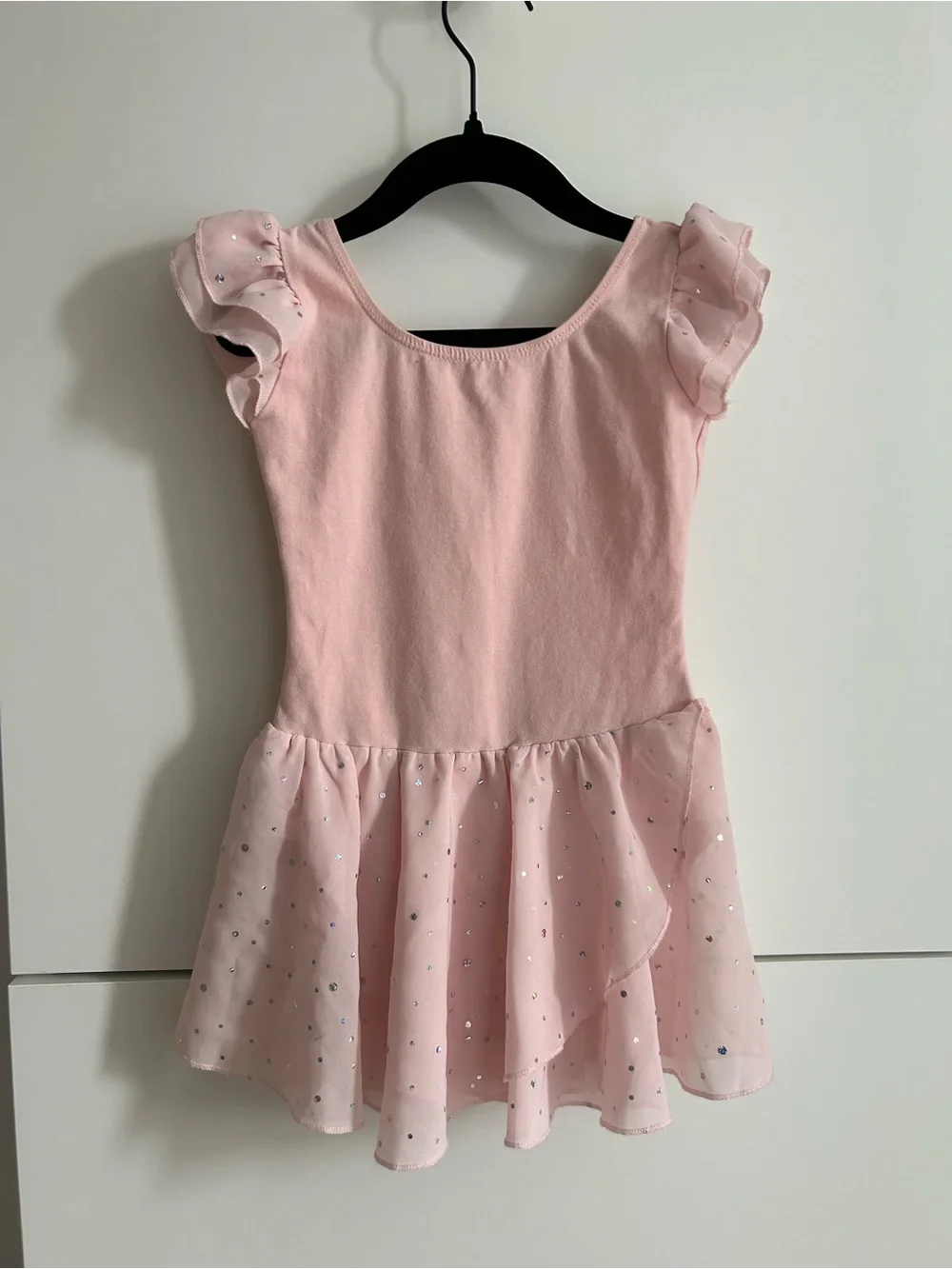 Girls Pink Sparkle Ballet Dress